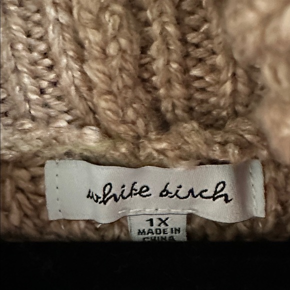 White Birch Chunky Knit Cowl Neck Sweater - Picture 2 of 10